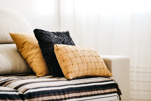 Earth Tone Throw Pillow